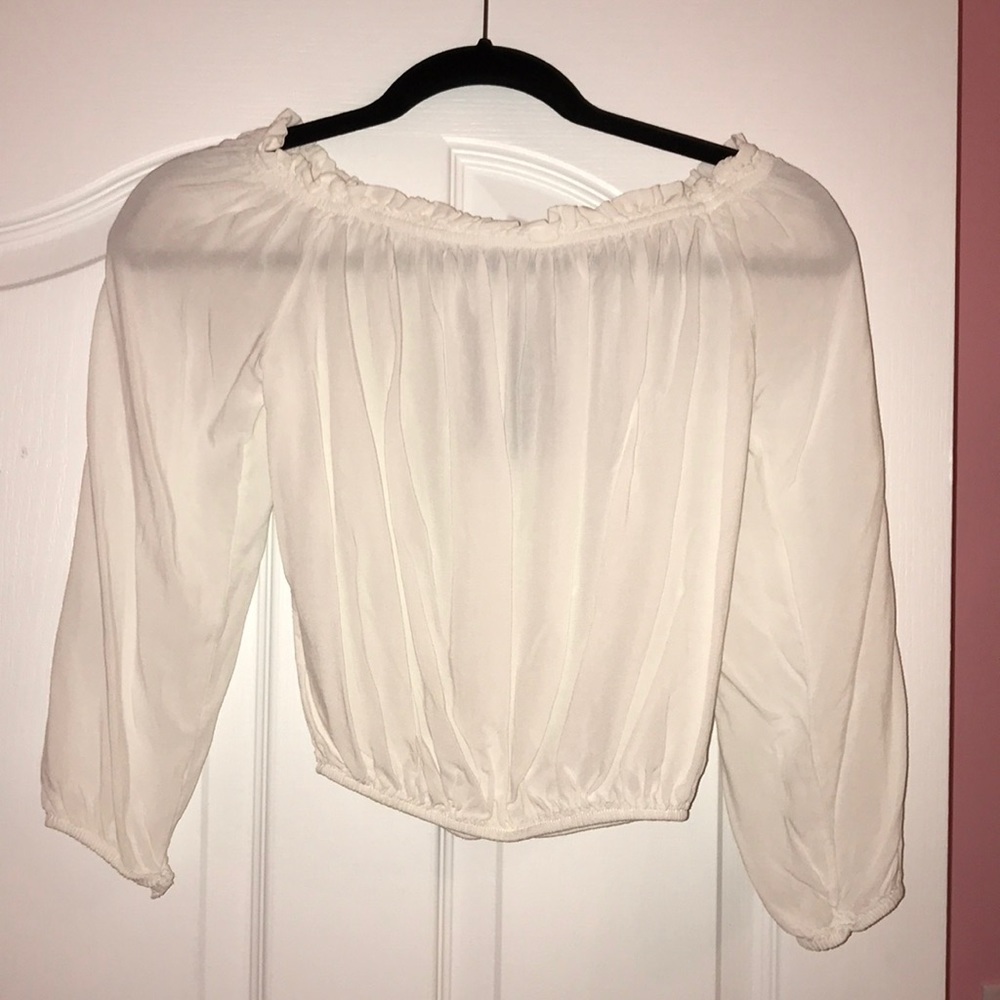 Off the shoulder crop top